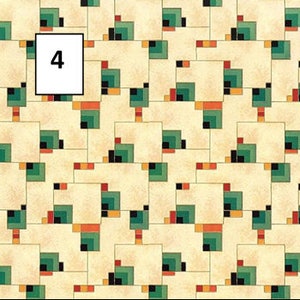 5 diverse carte RETRO LINO VINYL per la tua casa delle bambole, bordi perfettamente abbinati per unire i fogli