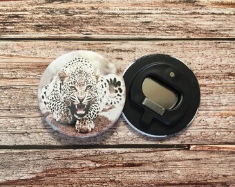 Magnet/Bottle Opener- Great gift for a leopard lover