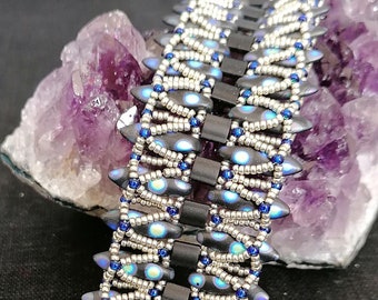 Beading Kit for "Proxima Centauri - Armband blue dots", all the needed beads, no pattern