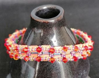 Beading Kit for "Landebahn Alpha-Omega - Armband orange", all the needed beads, no pattern
