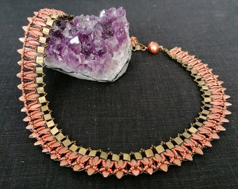 Beading Kit for "Proxima Centauri - Halskette Copper", all the needed beads, no pattern