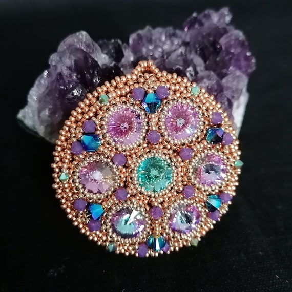 Beading Pattern kaleidoscope Tutorial for Etsy