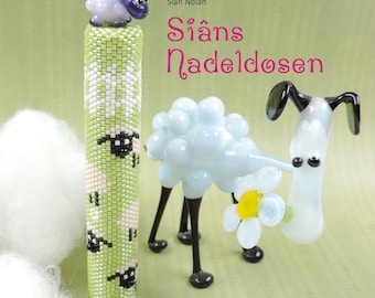 Siâns Nadeldosen, beading book in German language by Siân Nolan