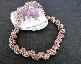 Beading Kit for "Tila Spiral Rope - purple", all the needed beads, no pattern