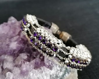 Beading Kit for "In Ketten", all the needed beads, no pattern (Pattern from my book "Beads go Gothic")