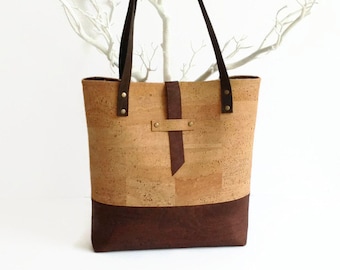 Cork Bag, Eco Friendly Purse, Everyday Bag, Vegan Gift for Women