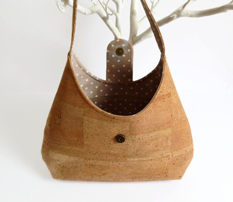 Natural Cork Handmade Bag Eco Friendly Handbag Gift Idea for Etsy