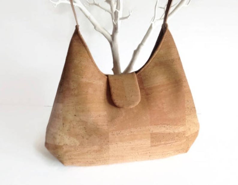 Natural Cork Handmade Bag Eco Friendly Handbag Gift Idea for Etsy