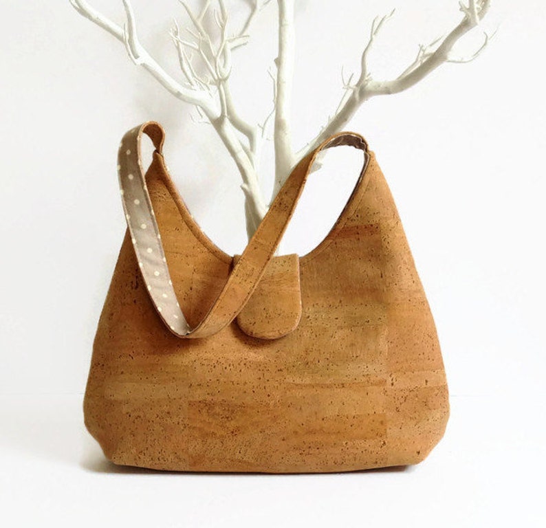 Natural Cork Handmade Bag Eco Friendly Handbag Gift Idea for Etsy
