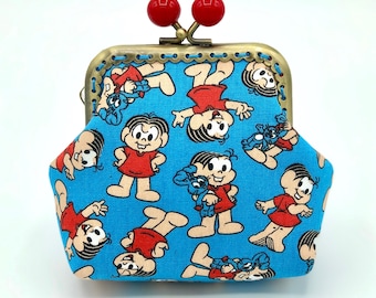 Vintage Comics Coin Purse, Monica and Friends, Kiss Lock Change Purse