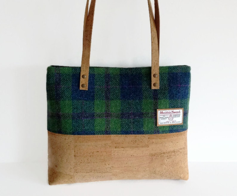 harris tweed heather bag