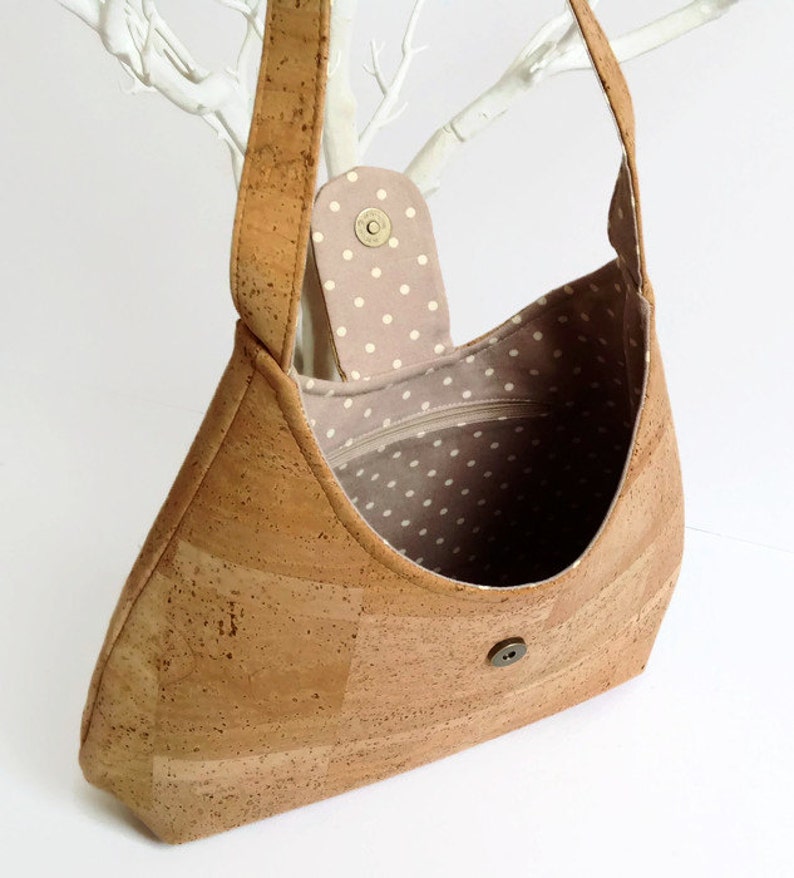 Natural Cork Handmade Bag Eco Friendly Handbag Gift Idea for Etsy