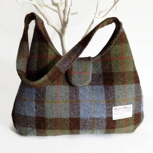 Harris Tweed Pure Wool McLeod Tartan Bag, Mother's Day Gift