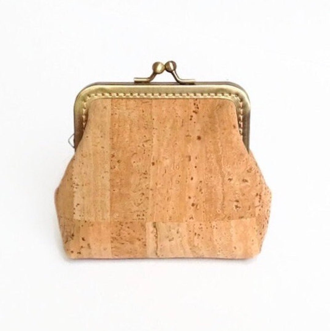 Cork Coin Purse Eco Friendly Cork Pouch Vegan Gift Etsy