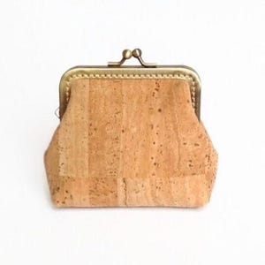 Cork Coin Purse, Eco Friendly Cork Pouch, Vegan Gift