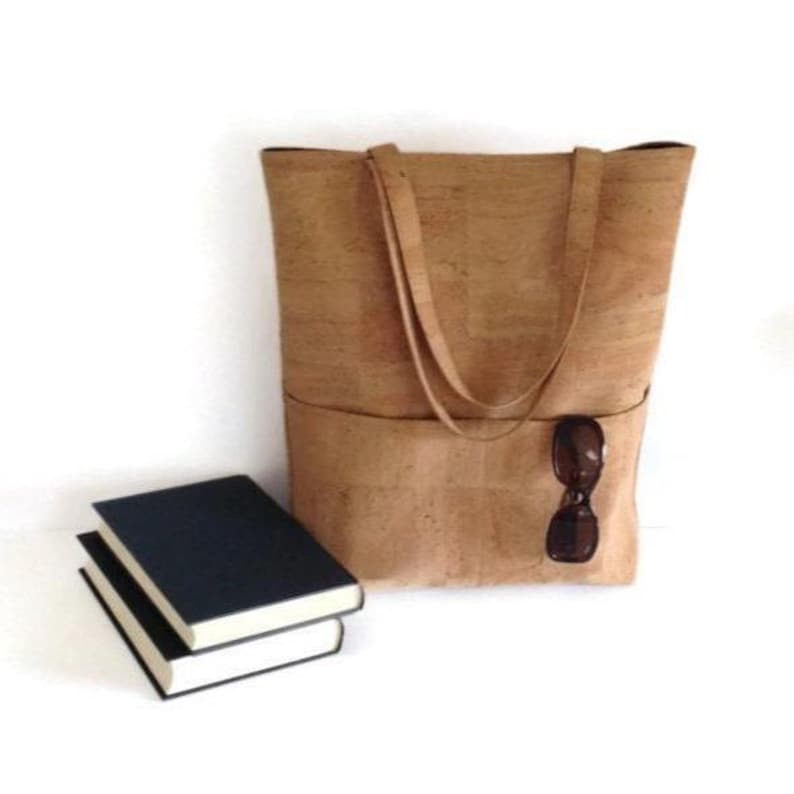 Bolsa grande de cortiça, presente vegano para mulheres image 1