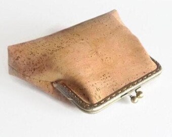Cartera de corcho, cartera ecológica, regalo para ella, cartera de corcho, regalo de Navidad