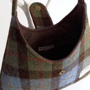 McLeod of Harris Modern Tartan Crest Leather Tote Bag
