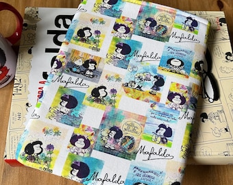 Mafalda Book Sleeve, Book Club Gift, Book Buddy,