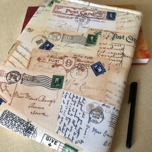 Funda para libro, funda para tableta con postales retro de viaje