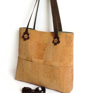 Cork Bag, Eco Friendly Shoulder Bag, Vegan Purse, Gift for Women