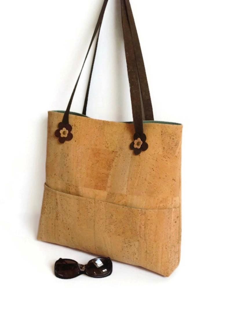 Cork Bag Eco Friendly Shoulder Bag Vegan Purse Gift for Etsy UK