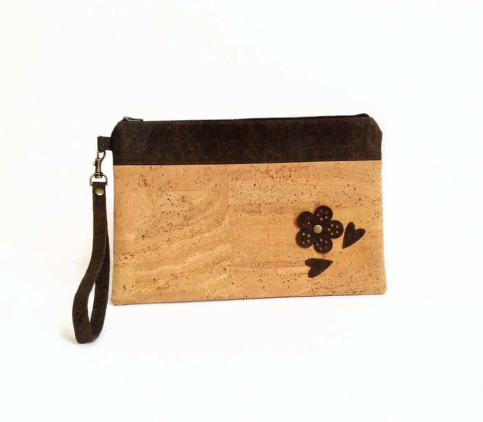 Cork Wristlet Clutch Eco Friendly Purse Gift Ideas for Her Etsy UK