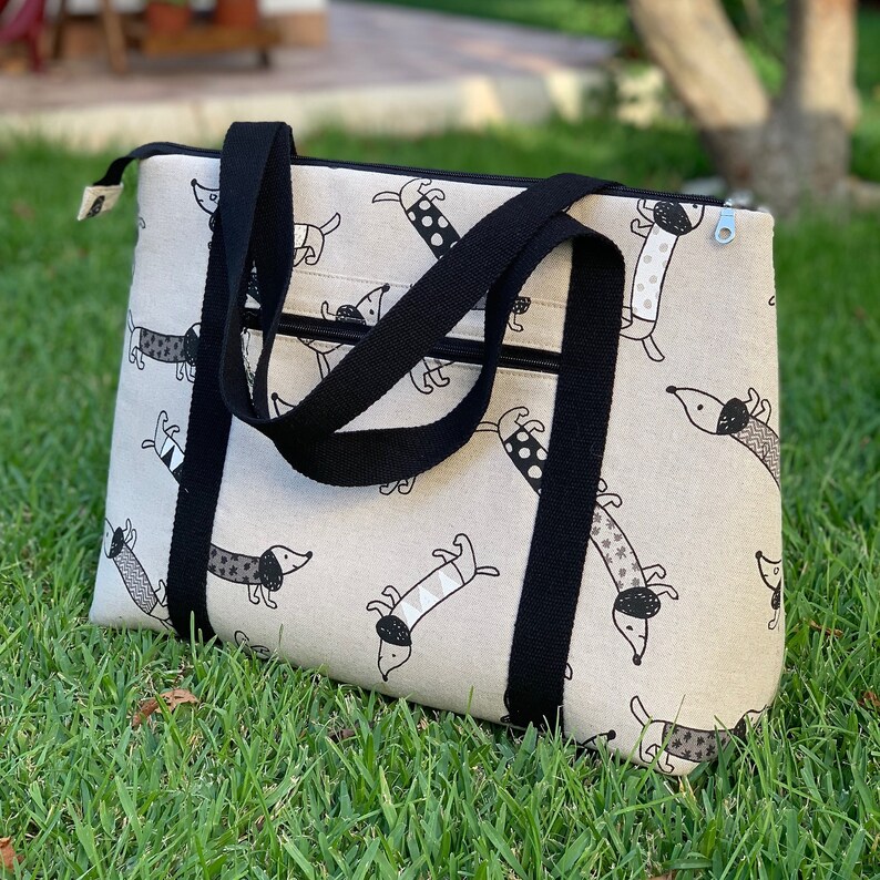 Dachshund Travel Weekender Bag With Trolley Sleeve Hand Etsy