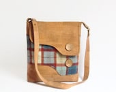 Cork and Irish Wool Messenger Bag