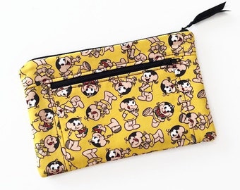 Cute Double Zip Purse with Card Slots