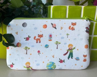 The Little Prince Coin Purse, Cute Zipper Pouch, Small Travel Wallet for Cards, Cash and Coins, Bookish Gift for Her