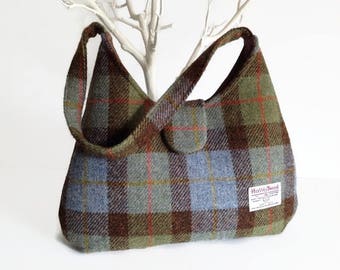 Harris Tweed Pure Wool McLeod Tartan Bag, Mother's Day Gift