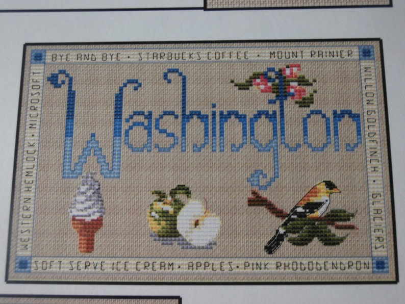 Land That I Love Handmade Unframed Cross Stitch Choose Your | Etsy