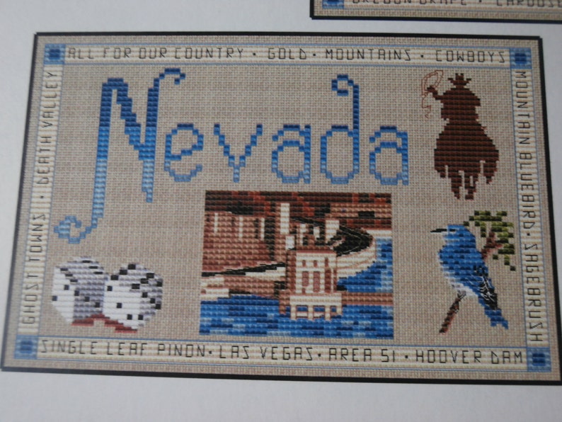 Land That I Love Handmade Unframed Cross Stitch Choose Your | Etsy