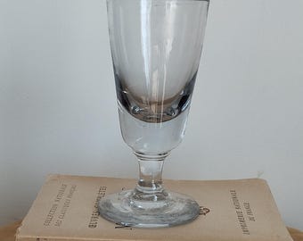 Absinthe Glass, Antique French Absinthe Glass, 6.2" French Bistrot Glass, Barmania