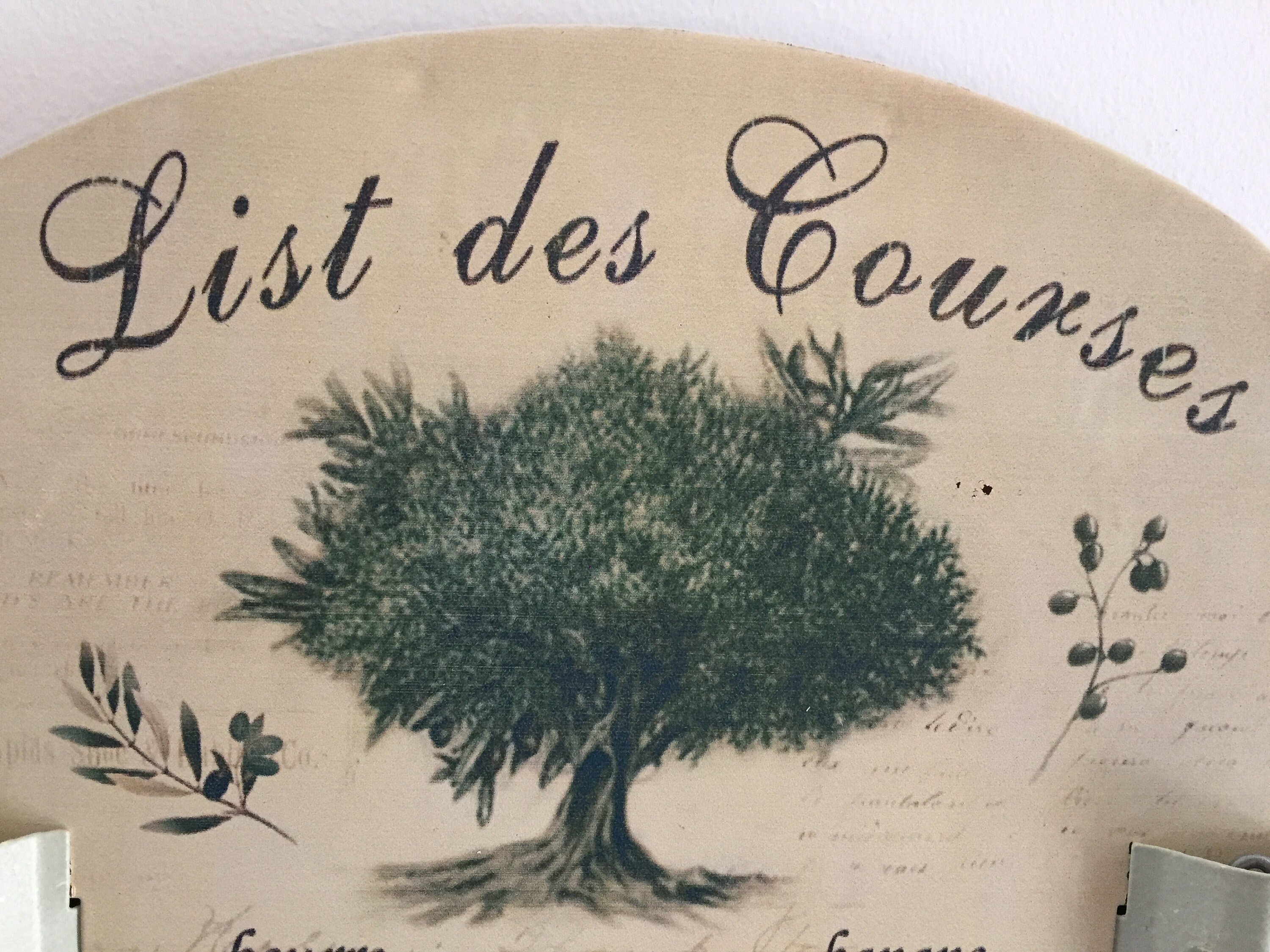 Grande Liste de Mémos Magasinage, en Français, Liste Courses, Accrochage Mural Cuisine Style Antique