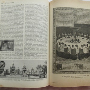 Larousse Encylopedia, faszinierendes Vintage Französisches Wörterbuch, BUCH 1 von Larousse Grand Memento, c.1936 Geschenk für französischen Buchliebhaber. Bild 9