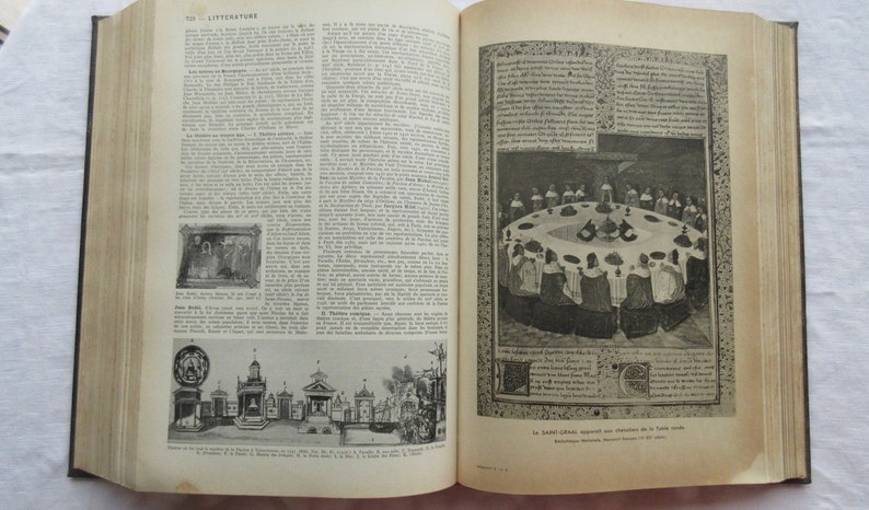 Larousse Encylopedia, faszinierendes Vintage Französisches Wörterbuch, BUCH 1 von Larousse Grand Memento, c.1936 Geschenk für französischen Buchliebhaber. Bild 9