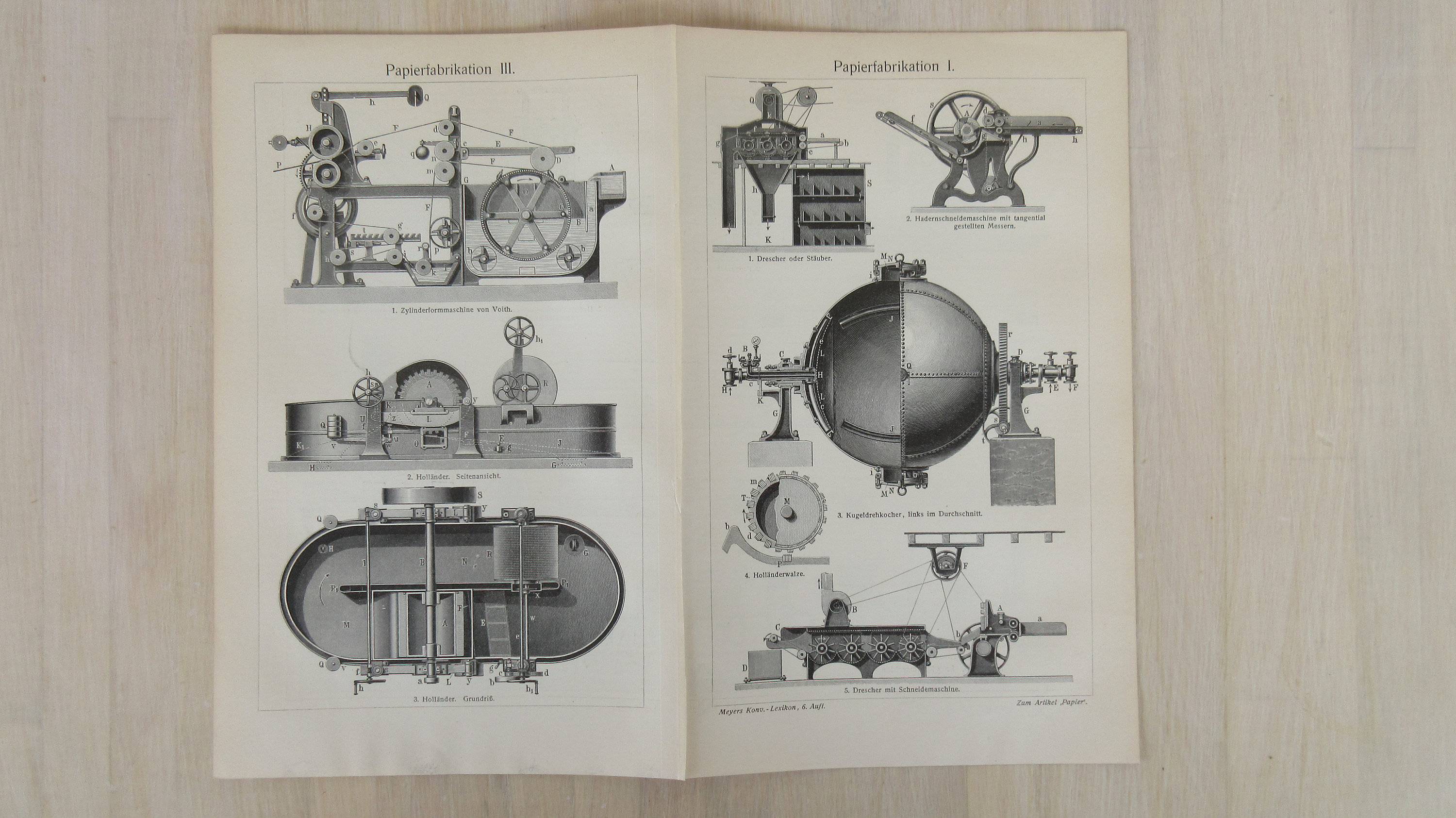 Antique Dictionary Print 1908 Industrial Machinery Paper Mill Etsy
