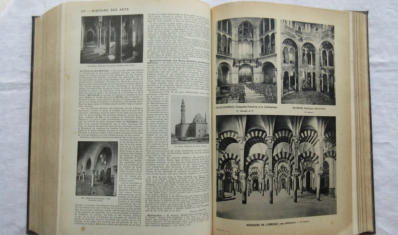 Larousse Encylopedia, faszinierendes Vintage Französisches Wörterbuch, BUCH 1 von Larousse Grand Memento, c.1936 Geschenk für französischen Buchliebhaber. Bild 8