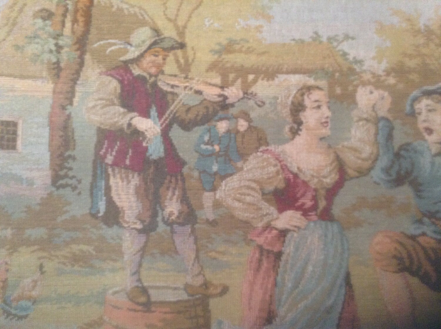 Grande Tapisserie Achevée, Scène de Fête Village, Millésime Belgique