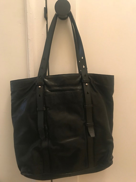 Vintage Coach Black leather Tote - image 1