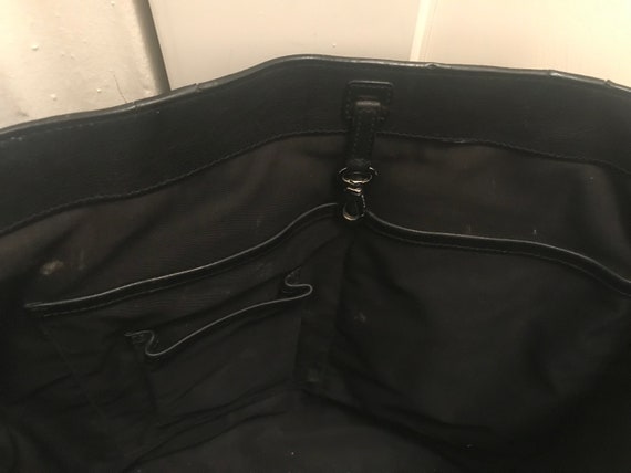 Vintage Coach Black leather Tote - image 3