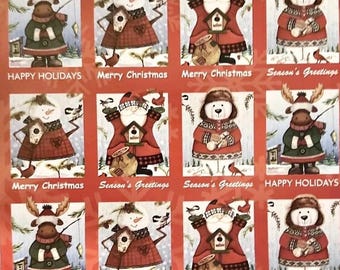 Papel de regalo navideño, papel de regalo, vacaciones, temporada, muñeco de nieve, oso, alce, feliz, divertido, único, inusual, raro, hallazgo, decorar, época pasada, dar, decoración