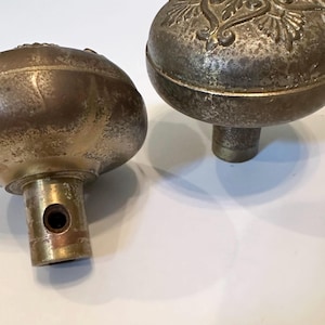 Victorian Ornate Brass Door Knob: Antique Home Decor