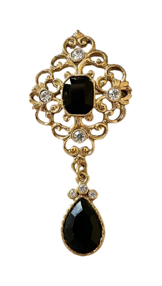 Vintage Pendants Rhinestone Charm Brooch Jewelry F