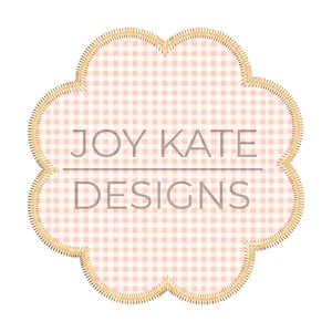 Scallop Zigzag Patch Applique Design