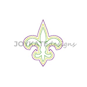 Mini snelle Stitch Fleur de Lis borduurwerk ontwerpen