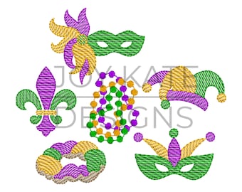 Build Your Own Mardi Gras Set of Embroidery Designs