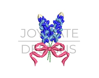 Bluebonnet Bouquet Mini Embroidery Design